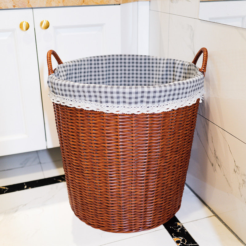 高颜值脏衣篮网红脏衣篓家用杂物收纳筐仿藤编织大容量放衣服神器,收纳整理,脏衣篮,淘宝优惠券,粉丝福利购,淘宝优惠卷