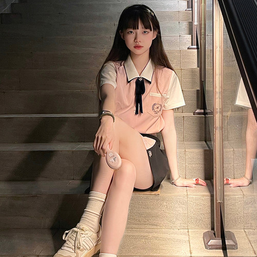 韩式jk制服半身裙学院风修身套装