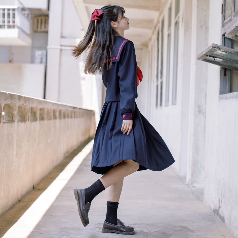 御姐风长裙正统原创jk制服新品