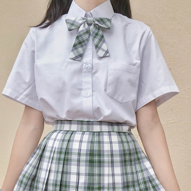 jk格子裙女士学生短袖衬衫新品