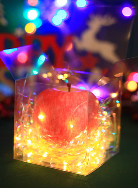 圣诞 灯 拉菲草礼品盒直丝银光丝鲜花包装花束装饰材料花束亮丝