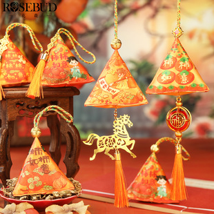 马年春节新年礼物柿柿如意香包挂件挂饰商场物业年会活动礼品香囊