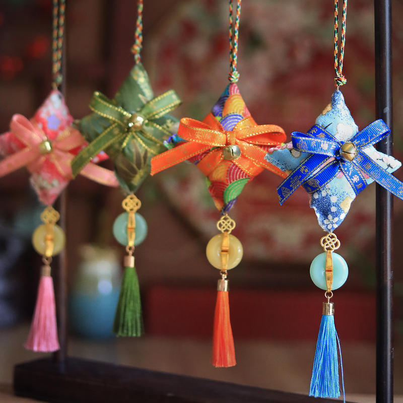 端午节枕头香包挂饰艾叶