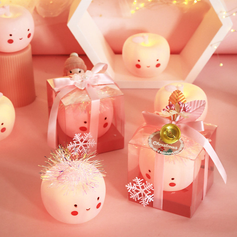 圣诞节礼物平安夜礼品平安果苹果小夜灯礼盒儿童diy创意活动用品