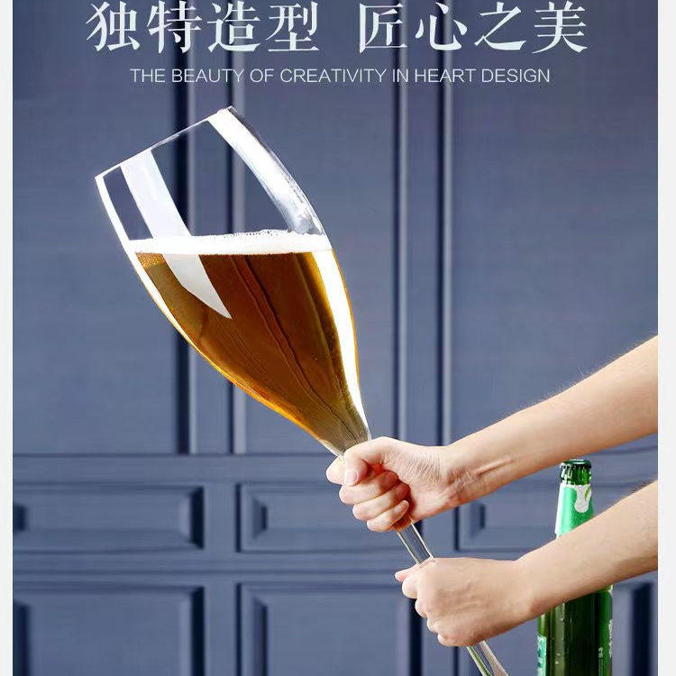 婚礼创意超大号玻璃高脚杯啤酒杯聚会红酒杯婚宴敬酒杯同归于尽杯,餐饮具,玻璃杯,淘宝优惠券,粉丝福利购,淘宝优惠卷