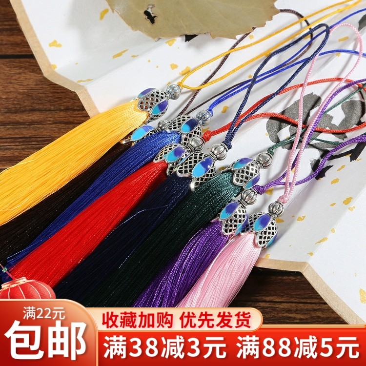 景泰蓝流苏手工滴油合金diy