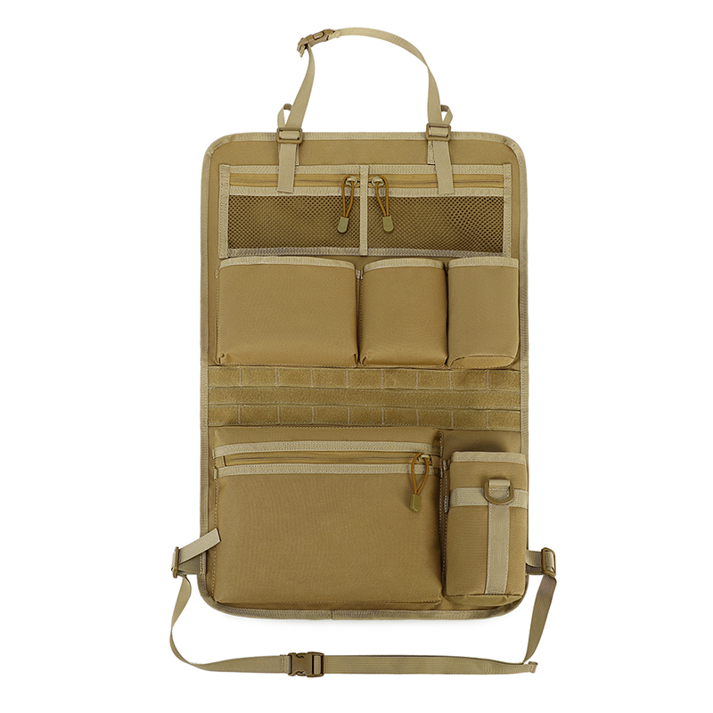 新款尼龙汽车座椅靠背收纳袋车载座椅挂袋越野车挂式多功能储物袋