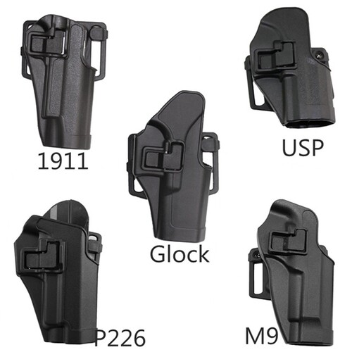 2024包邮快拔枪套M1911/M92/P226/USP/17塑料战术腰套真人CS野战