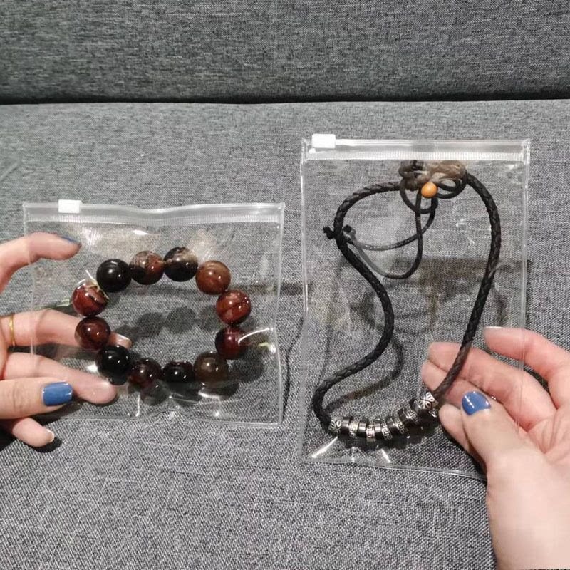 透明拉链袋饰品珠宝收纳文玩自封袋手串塑料包装袋子密封加厚