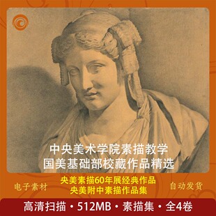 中央美术学院素描60年展经典作品 央美国美素描集 素描教学 经典