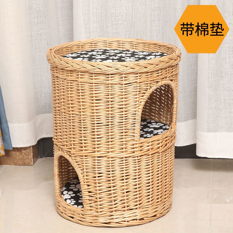 藤编猫窝夏天凉别墅大号