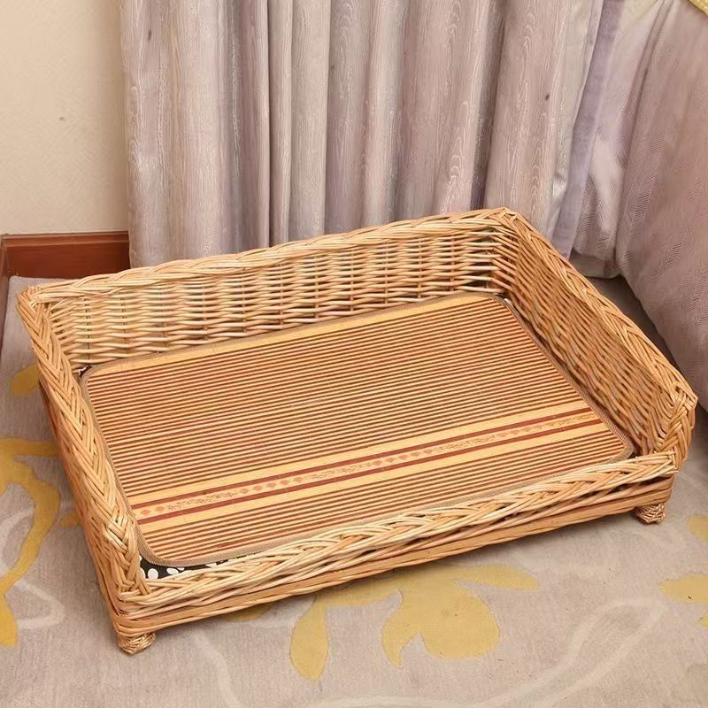 藤编狗窝四季通用猫窝夏