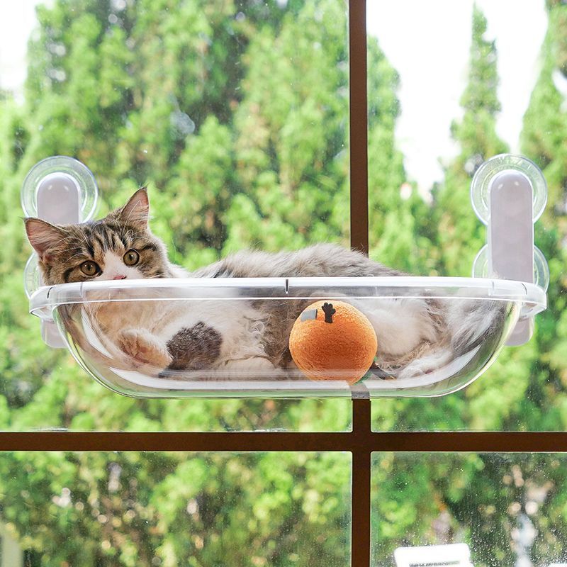 猫窝猫吊床太空舱窗户猫
