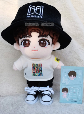 ansonlo公仔Mirror男團盧瀚霆棉花演唱會娃娃玩偶娃衣服40cm10