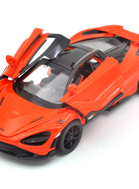 1:32适用于迈凯伦765LT合金汽车模型仿真声光儿童玩具收藏摆件