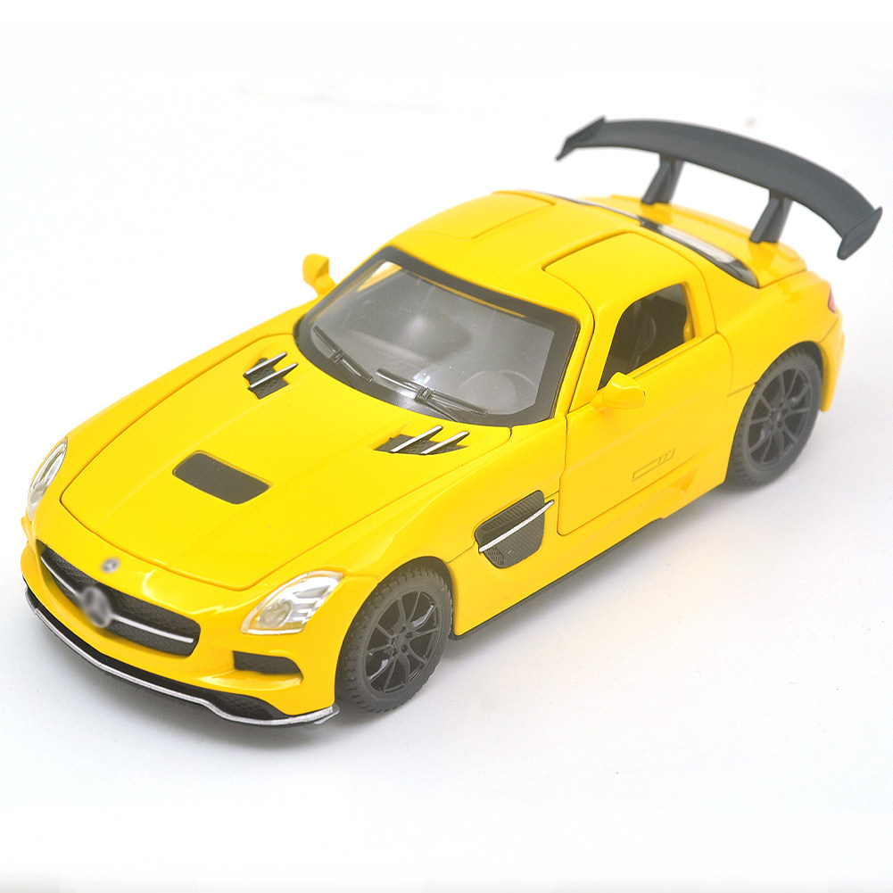 1:32适用于奔驰AMG SLS跑车合金汽车模型仿真男孩玩具收藏摆件 - 实物图