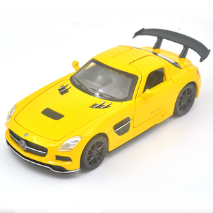 1:32适用于奔驰AMG SLS跑车合金汽车模型仿真男孩玩具收藏摆件