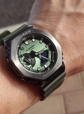 卡西欧G-SHOCK八角农家橡树金属男女手表GM-2100-1A B-3A 4A N-2A