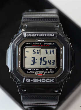 CASIO卡西欧GSHOCK太阳能电波方块表GW-S5600-1JF GW-M5610-1C/2A