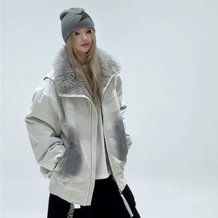 毛领派克服宽松保暖加厚外套 男女同款 2025冬季 新款