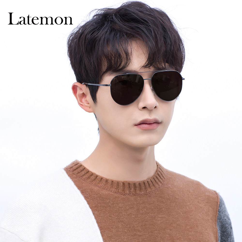 latemon浪特梦太阳镜女经典飞行员偏光蛤蟆墨镜男司机驾驶j31046