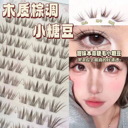 2026新款小糖豆黑棕调睫丫吖眼毛