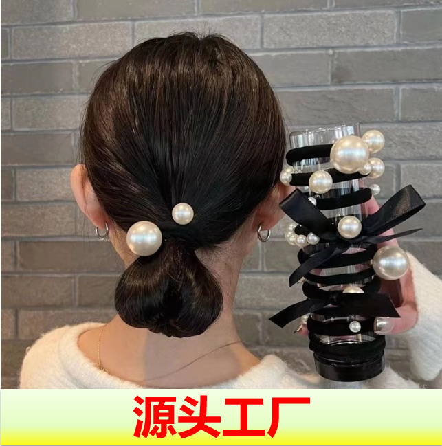 小香风11件法式简约气质珍珠发圈