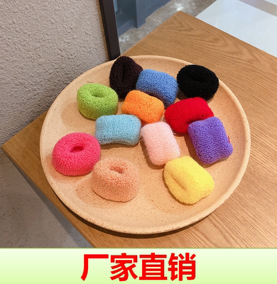 弹力学生糖果色头绳无接缝束发带