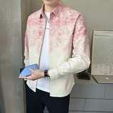 模特2026春装加厚全棉衬衫夹克衫外套6742P80卡其，男装夹克，电商D227