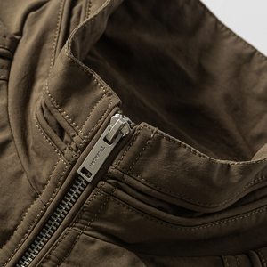 2026春装新款立领夹克衫  5838  P125 卡其 可穿到200斤图片