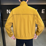 模特2026春装新款立领夹克衫2628P120黑色穿到190斤，男装夹克，电商D227