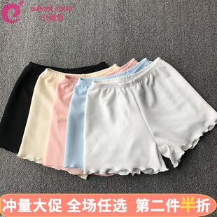 加大码泡泡棉布安全裤防走光 三分打底裤春夏薄款宽松短裤