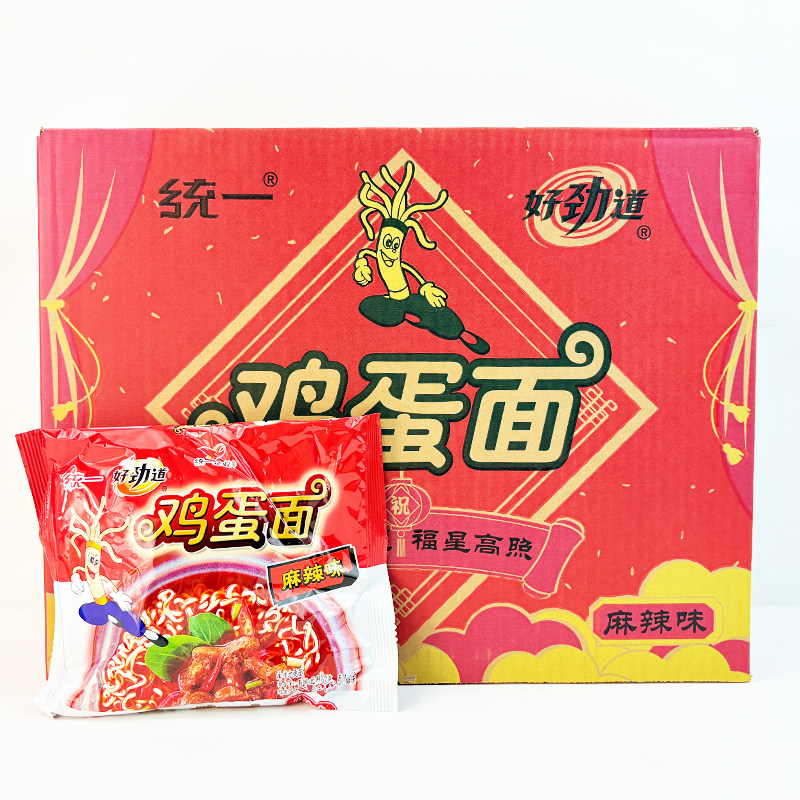 统一鸡蛋面麻辣味北京方便面零食