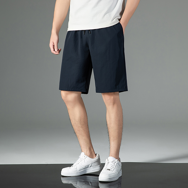 MEDM ERROR裤子男短裤外穿宽松运动休闲潮牌夏季冰丝速干五分中裤