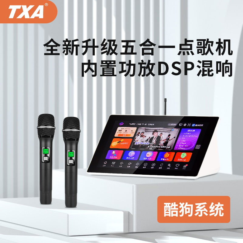 TXA五合一KTV音响套装家庭K歌专业触摸屏点歌机一体机包房卡拉OK