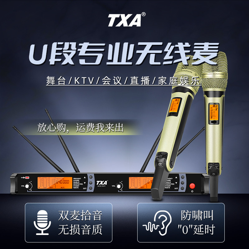 TXA真分集无线话筒户外演出