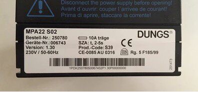 MPA22 S02 SAD1.2 SAD1.5 W-FM20 DUNGS程序控制器|伺服电机/马达