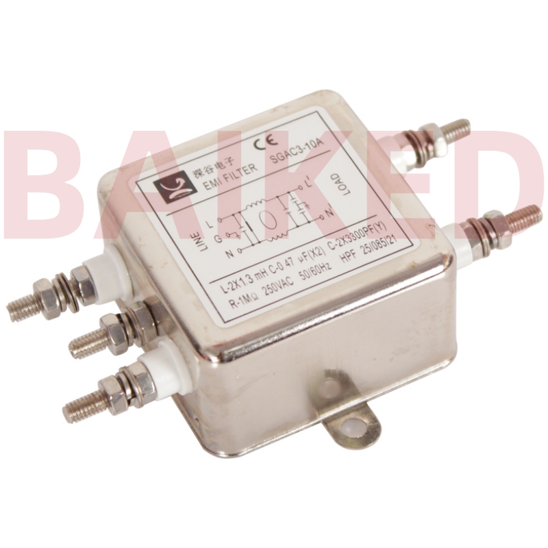 EMI FILTER深谷电子 SGAC3-10A交流单相滤波器 250VAC L2X13mH