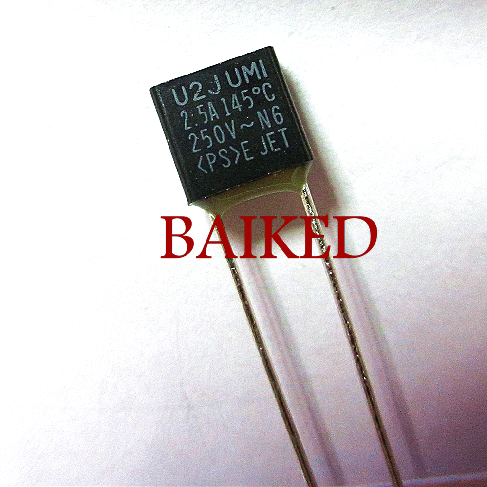 UMI 日本内桥方型温度保险丝  U2J 2.5A 250VAC 145度  进口原装