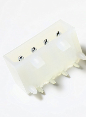 电脑连接器 电源接插件白色 大4P 四P IDE弯针带定位柱插座5.08MM