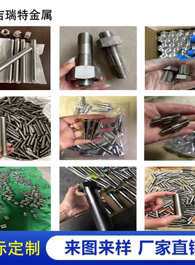 C276/C2000/C22/C4/B2/B3不锈钢U型螺栓管卡牙条丝杆吊环非标定做