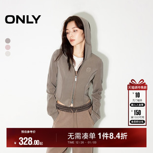 连帽卫衣女 开衫 12439R019 休闲显瘦宽松短款 ONLY冬季