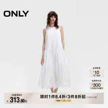ONLY2025夏季新款活力减龄纽扣拼接裙摆显瘦无袖长裙连衣裙女