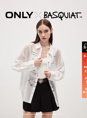ONLY2026夏季新款BASQUIAT联名含莱赛尔微透宽松印花衬衫上衣女