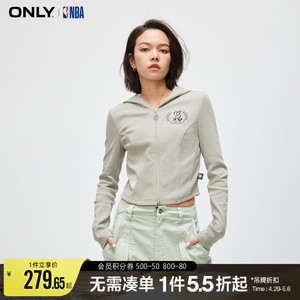 ONLY时尚显瘦短款连帽卫衣