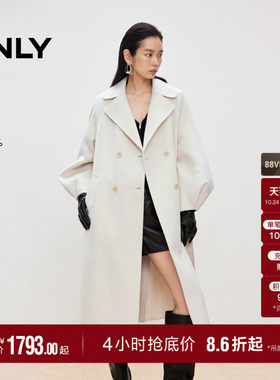 ONLY100%绵羊毛毛呢大衣