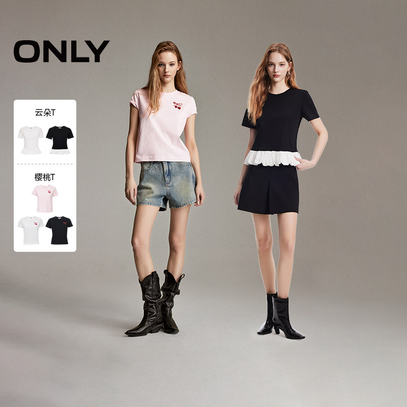 【所有女生的衣橱直播间】ONLY云朵T/樱桃T