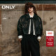帅气机车风挺括落肩长袖 ONLY2025冬季 新款 羊皮真皮皮衣外套女