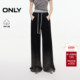 新款 渐变水洗舒适弹力腰头设计直筒裤 长裤 ONLY2025冬季 牛仔裤 女