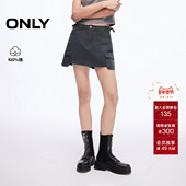 新款 裙裤 工装 ONLY2025夏季 风口袋装 饰高腰显瘦A字短裤 休闲裤 女